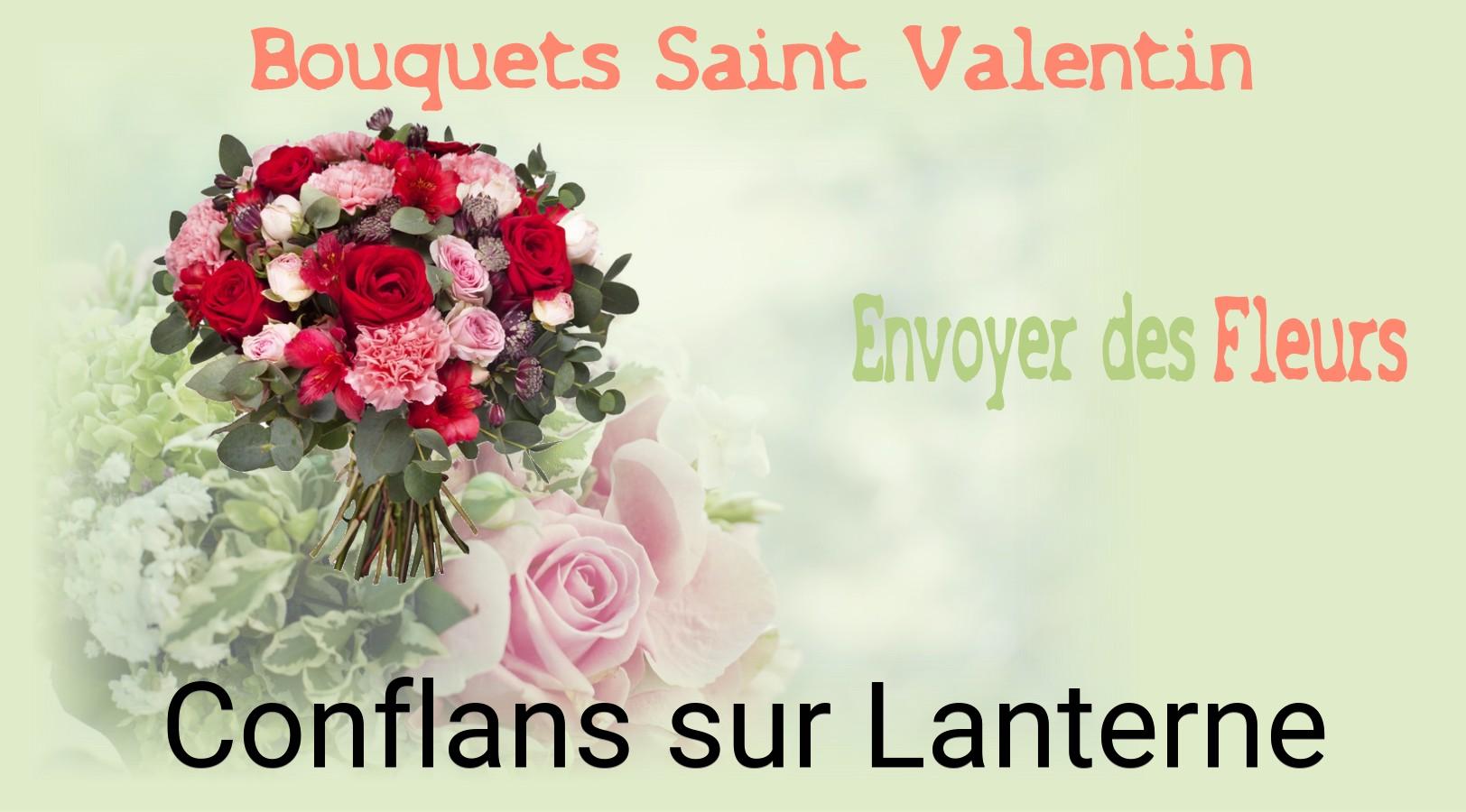 Roses de Saint-Valentin livrées à Conflans-sur-Lanterne